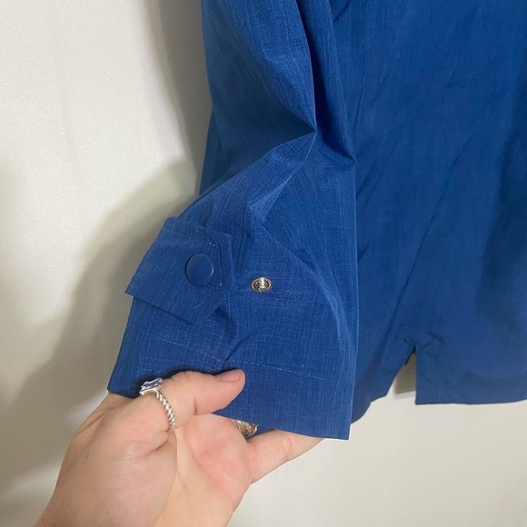 Marc New York LIKE NEW hooded long line adjustable rain/wind jacket size L - Picture 2 of 5